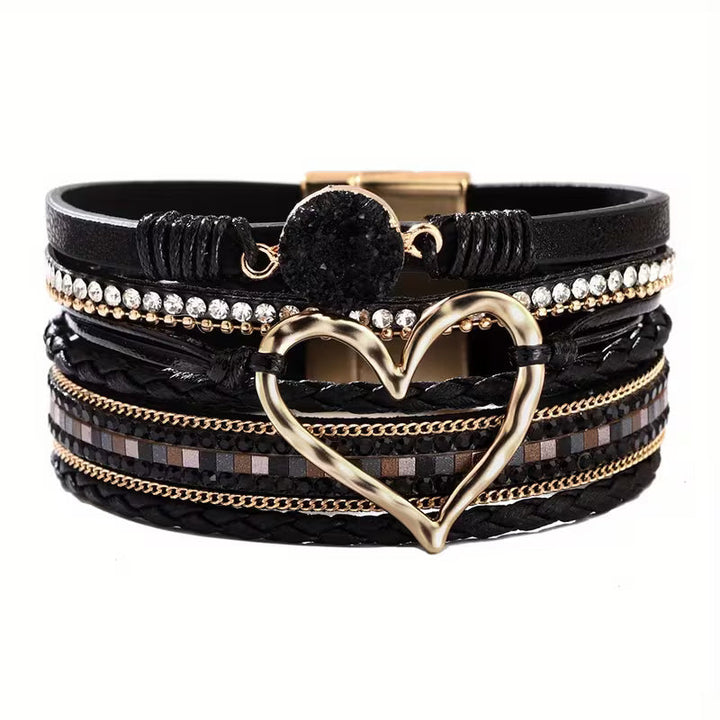 Britt | Bohemian Layered Heart Bracelet