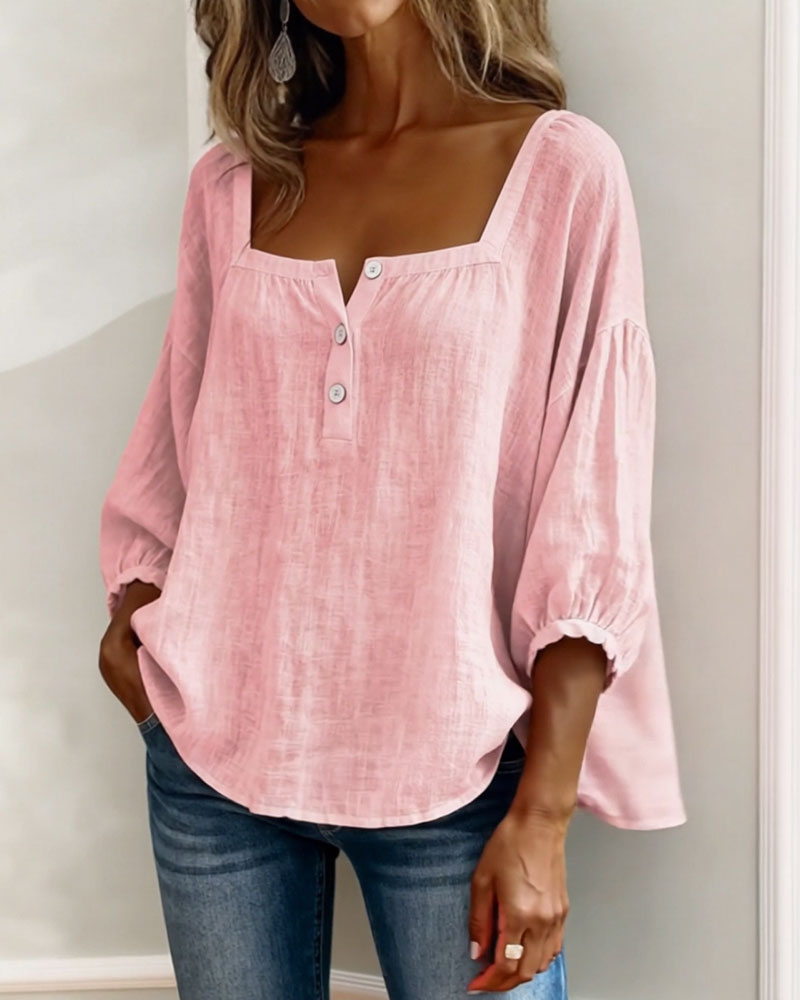Fabiana | Breezy Cotton-Linen Blouse for Effortless Everyday Elegance