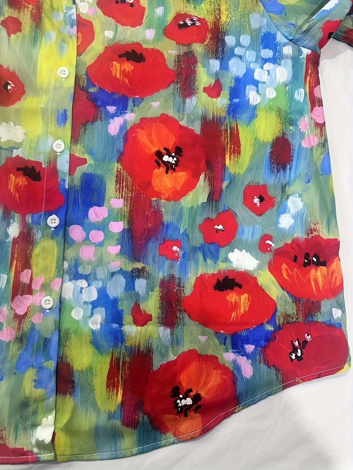 Elara | Artistic Print Blouse
