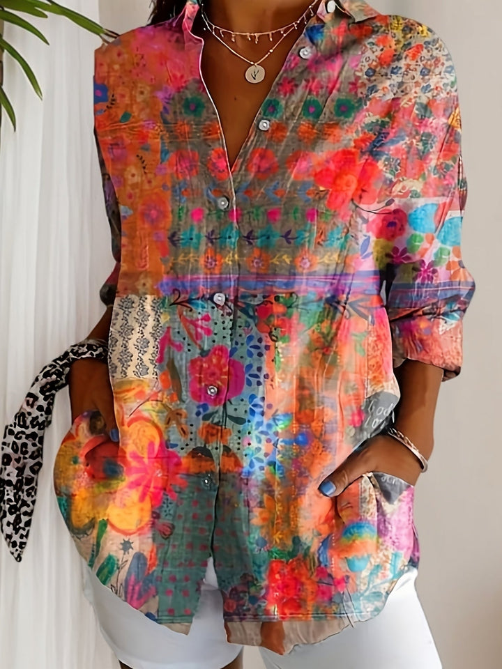 Camille™ | Floral Grace Blouse