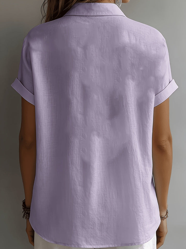Amelia | Linen Button Blouse for Effortless Everyday Elegance