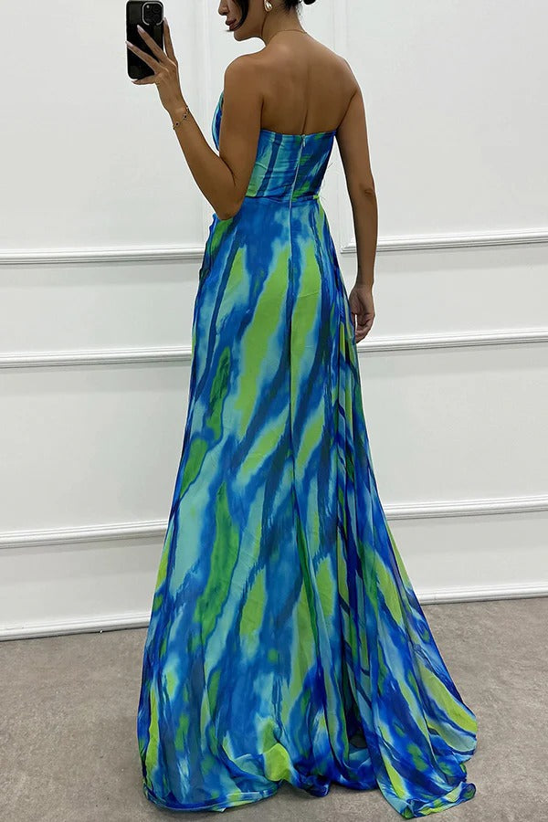 Vibrant Draped Dress